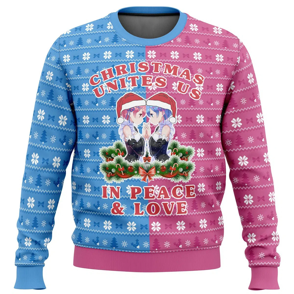 Hot Re Zero Rem Christmas Ugly Merry Christmas Sweater